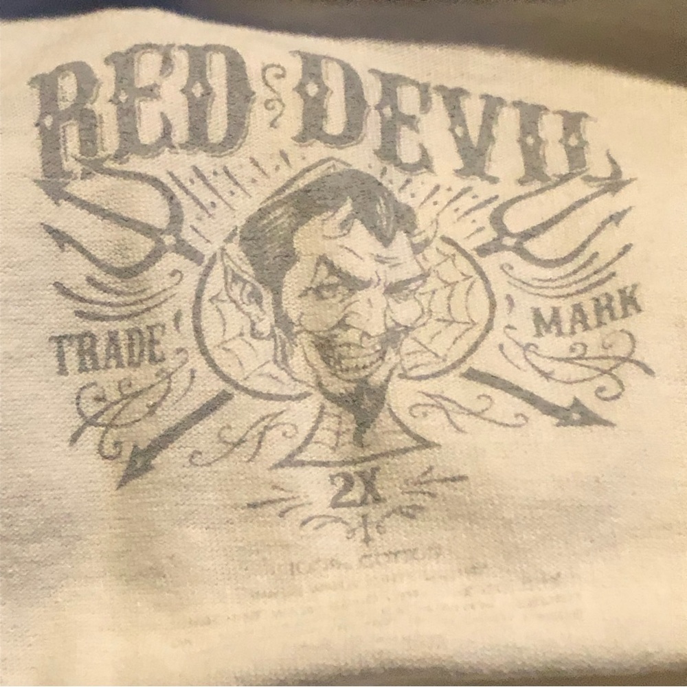 Red Devil Hellbound Rod Raglan Tee 2XL - Picture 5 of 6